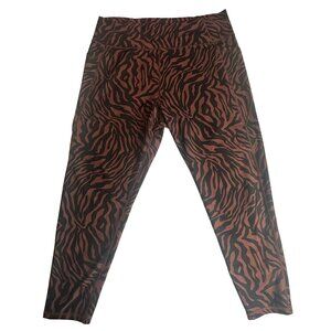 Kinesis Animal Print Leggings Women’s 3X 7/8 Length Moisture Wicking Activewear